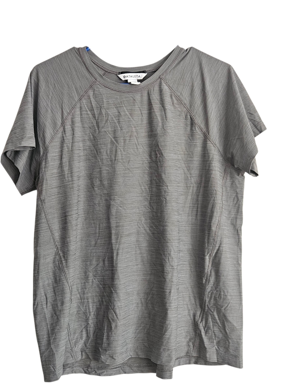 Athleta Heather Gray Short Sleeve Athletic Tee Size M